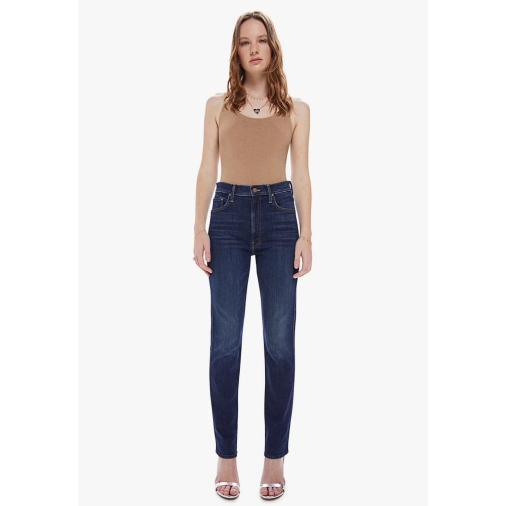 Mother | HW Double Rider Skimp Jeans In Off Limits Size 29 Replaced Button